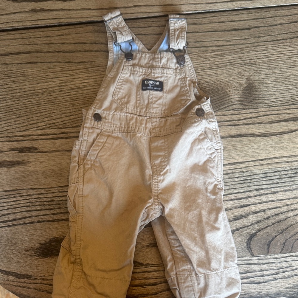 Oshkosh B’gosh Tan 9m Overalls
